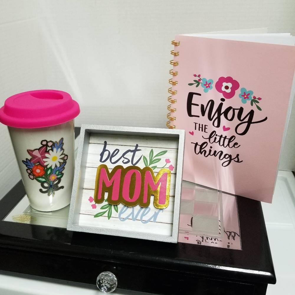 ⭐️4x for $20 + FREE 🎁 / Mom gift bundle Mug Notebook Sign Bonus: Frame